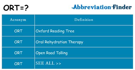 what does ort stand for.